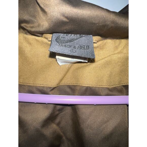 Nike British Millerain Waxed Cotton Track & Field Jacket Mens size Large. Tan - Picture 9 of 9